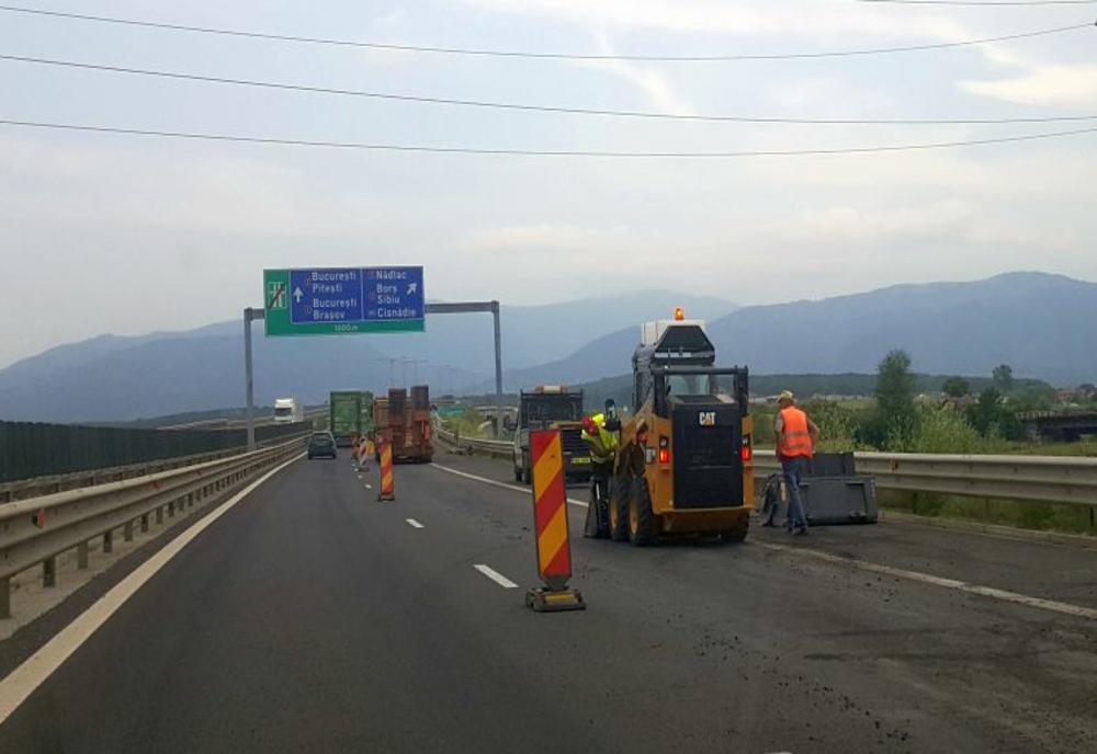 Circulație restricționată pe Autostrada A1, la Vânătorii Mici, pentru reparații