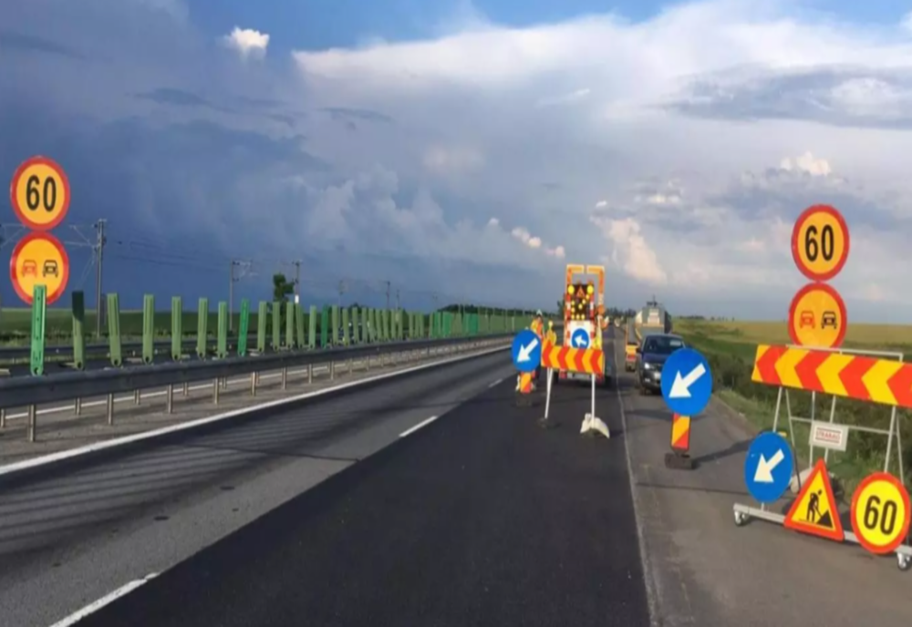 Lucrări pe autostrada A2 București- Constanța