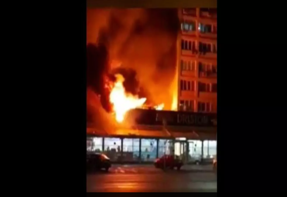 Incendiu uriaș la o celebră shaormerie din București – VIDEO
