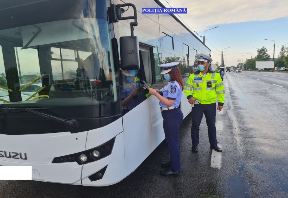 Acțiuni ale polițiștilor brăileni pentru siguranța transportului de persoane