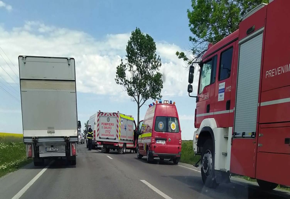 Accident în Slatina: Patru autoturisme implicate