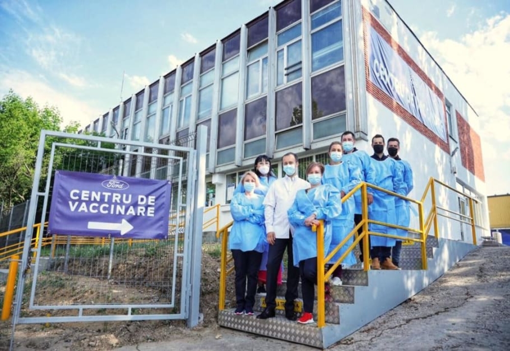 Centru de vaccinare antic-COVID, deschis la fabrica Ford din Craiova