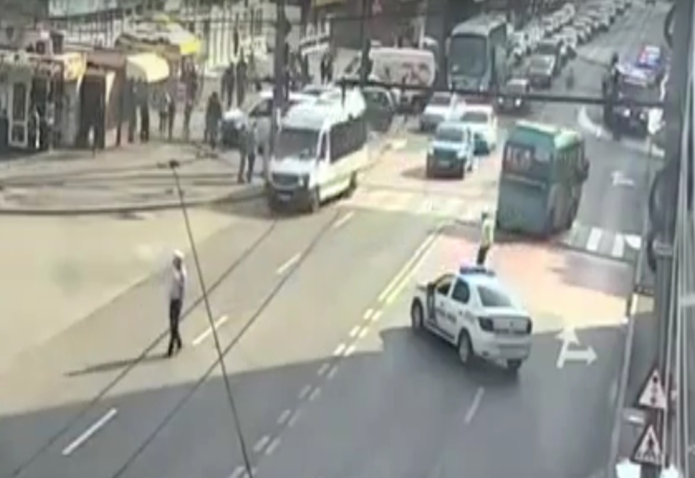 Video: Tulcean accidentat pe o stradă din Galați