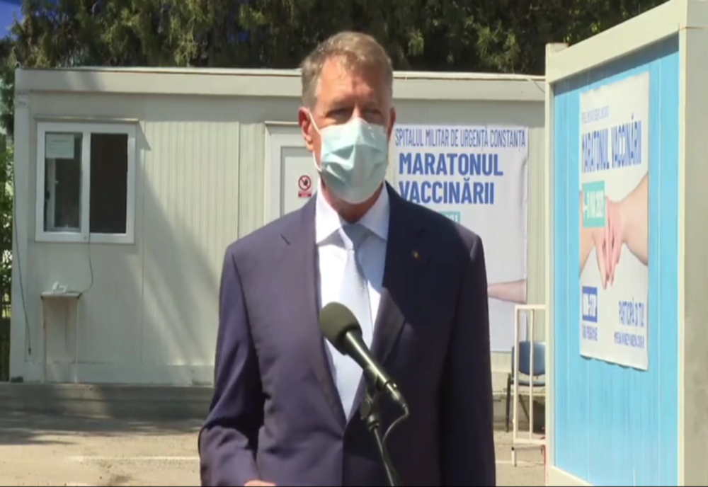 VIDEO Klaus Iohannis: Astăzi vom depăşi o sută de mii de persoane vaccinate într-o zi