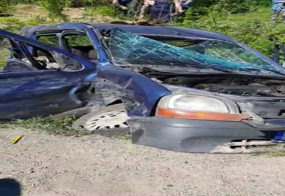 VIDEO: Accident grav în Dolj. Un şofer băut a băgat două persoane în spital