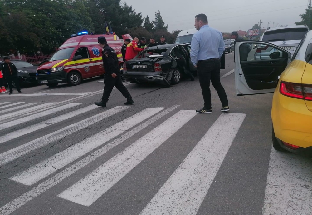 Un bărbat a fost rănit, într-un accident rutier petrecut în Târgu Jiu