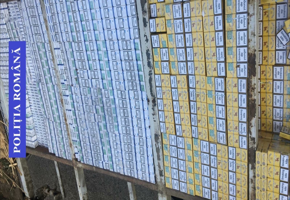 Țigări de contrabandă de peste 130.000 lei, confiscate de polițiștii sătmăreni