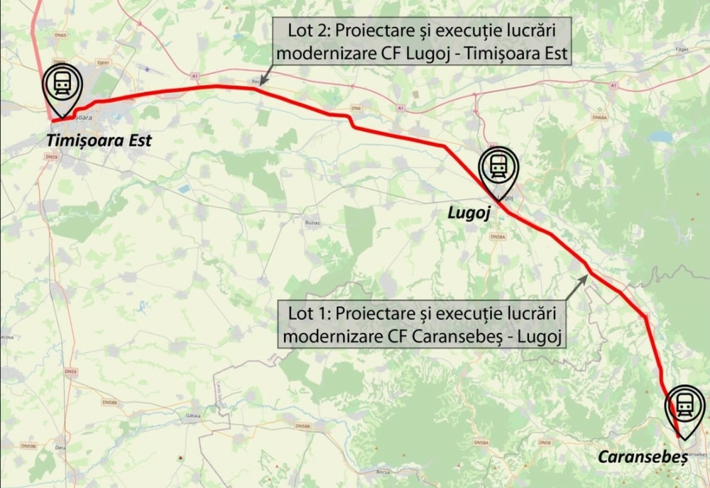 Modernizarea căii ferate Caransebeș-Lugoj-Timișoara a fost scoasă la licitație