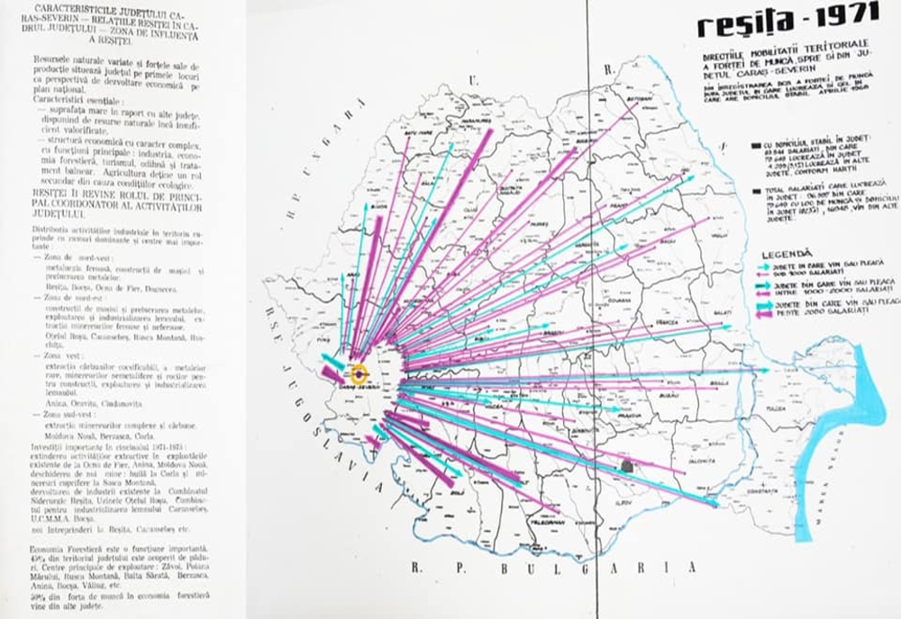 Sistematizarea Reșiței – cum era văzută în 1971