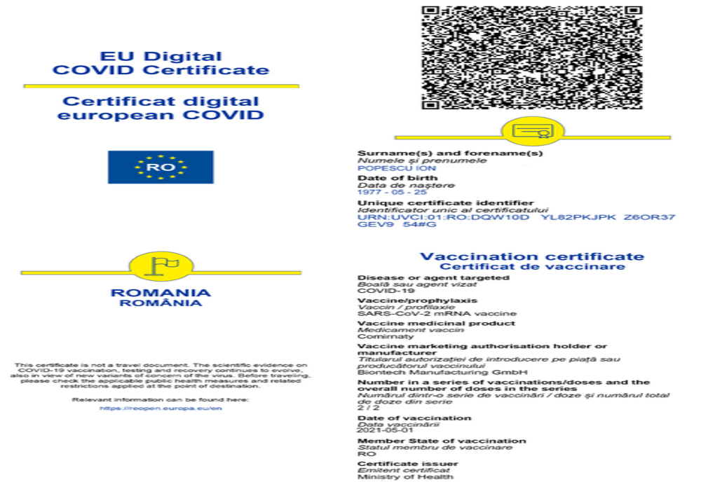 Obținerea certificatelor digitale UE privind COVID, în mai puțin de 10 pași