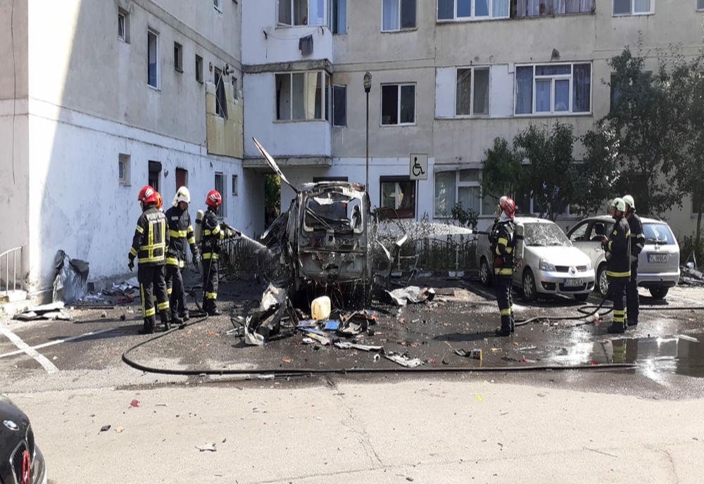 Explozie în Râmnicu Vâlcea. Trei persoane au fost rănite