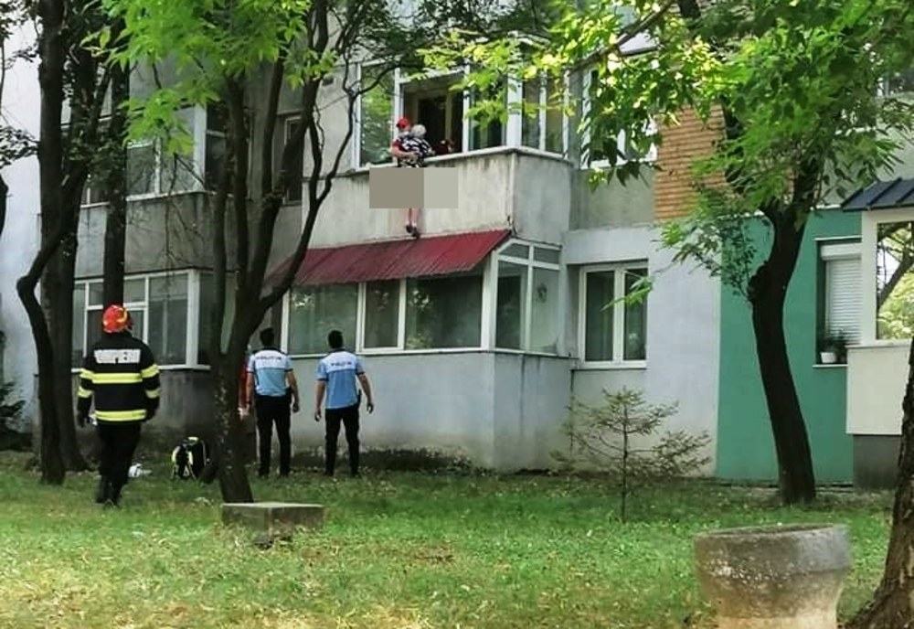 O femeie din Slatina a încercat să se arunce de la etaj