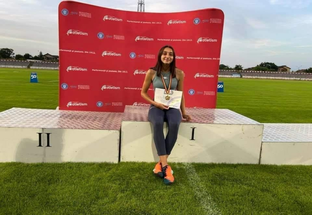 Gălățeanca Rebeca Ciocan dublă campioană națională la Campionatele Naționale de Atletism U18