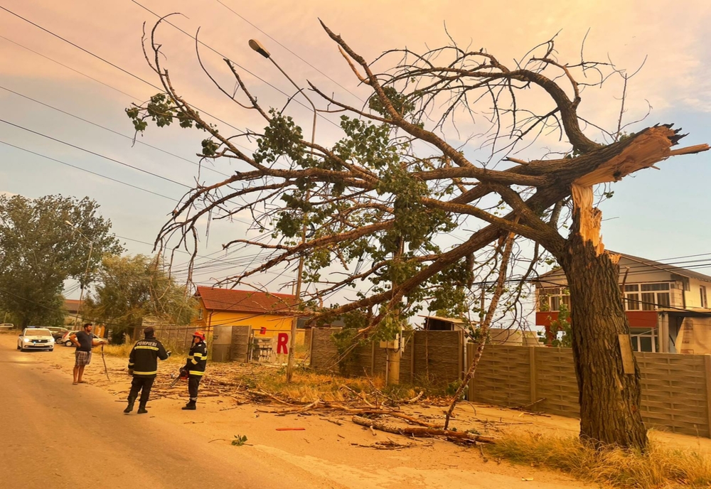 VIDEO. Distrugeri provocate de vânt în Slatina şi Scorniceşti