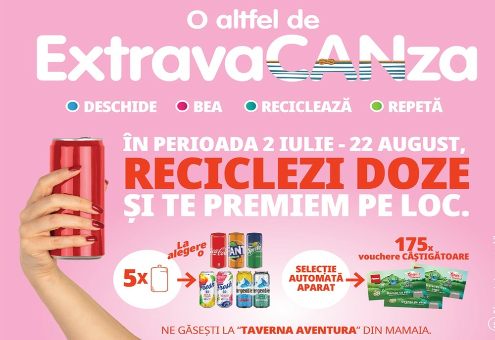 ExtravaCANza – Campanie de colectare a dozelor din aluminiu în Mamaia