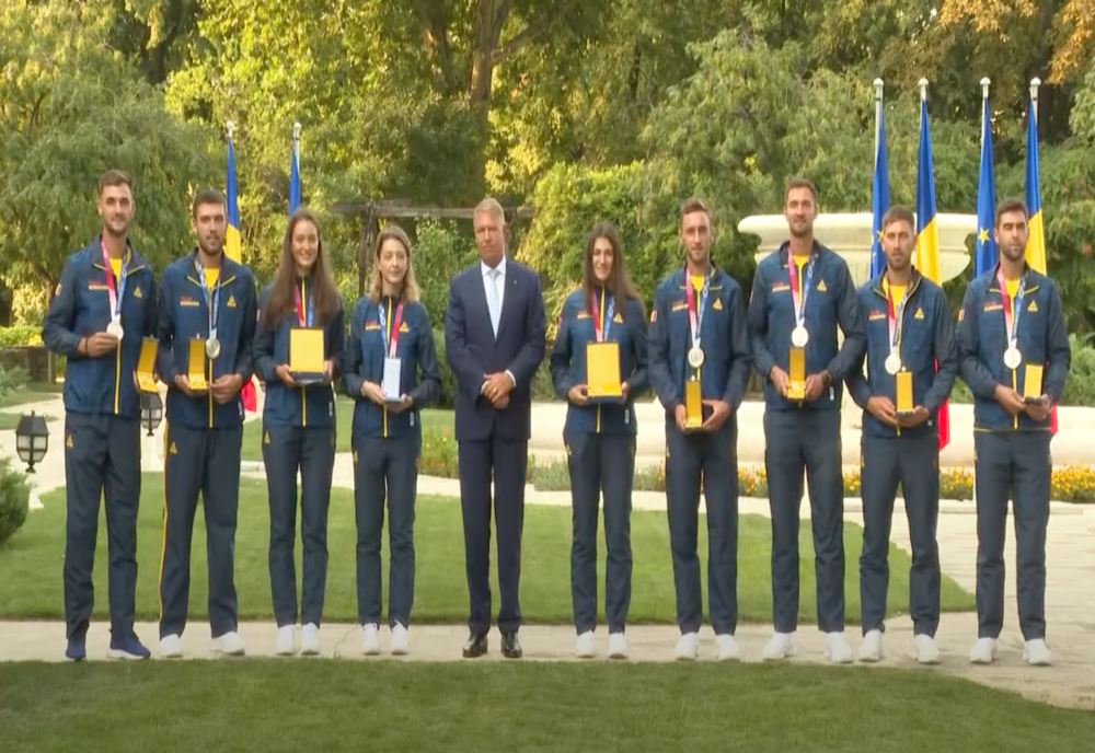 Klaus Iohannis i-a decorat pe sportivii români medaliați la Jocurile Olimpice de la Tokyo