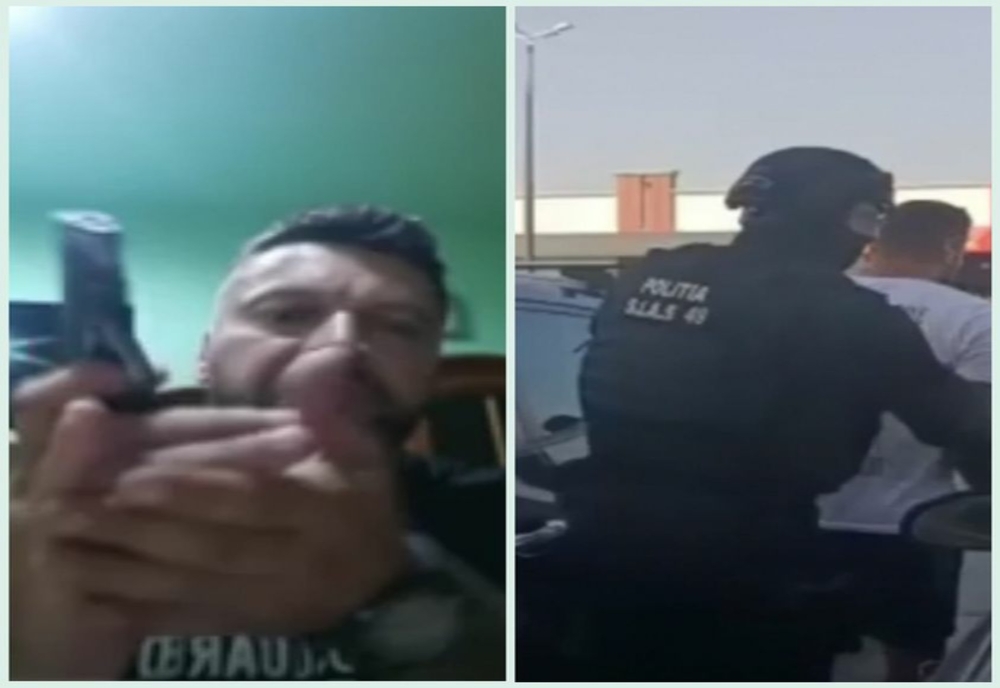 Interlopul din Dâmbovița care i-a amenintat pe polițiști cu grenada a fost arestat preventiv pentru 30 de zile