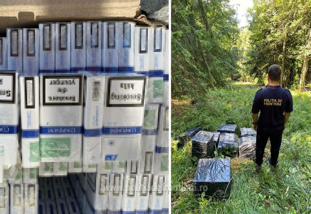 Circa 3.000 pachete cu țigări de contrabandă, depistate de polițiștii de frontieră din Halmeu