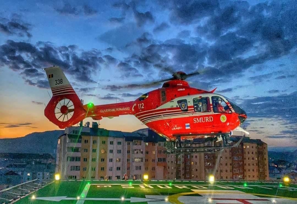 Heliportul Spitalului Județean de Urgență Bistrița, acreditat și operațional