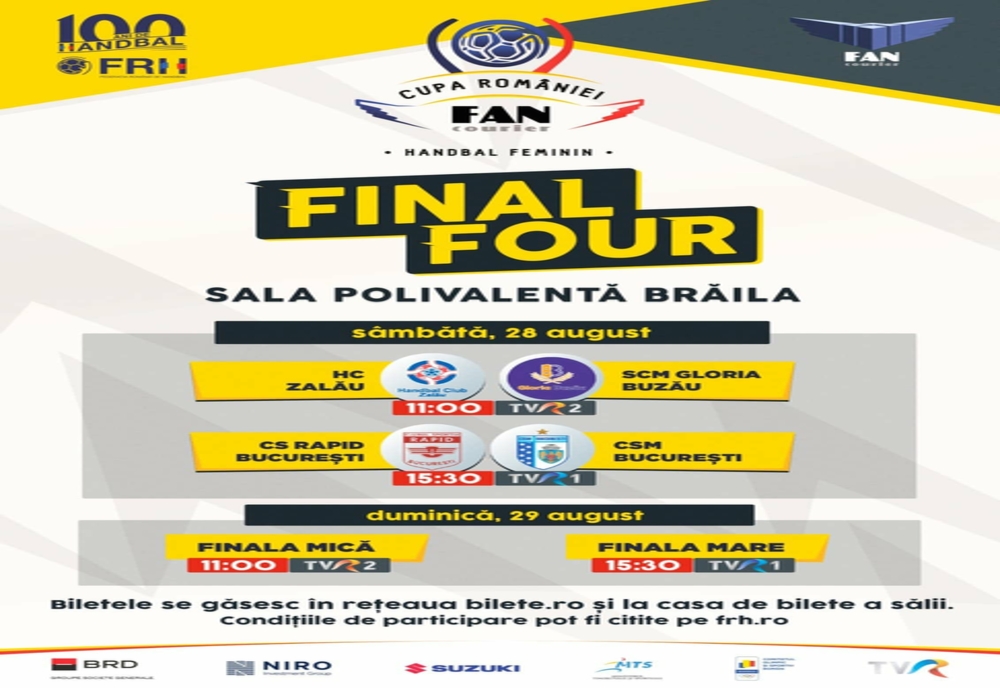 Final Four CUPA ROMANIEI Fan Courier, editia 2020-2021 incepe astazi la Braila