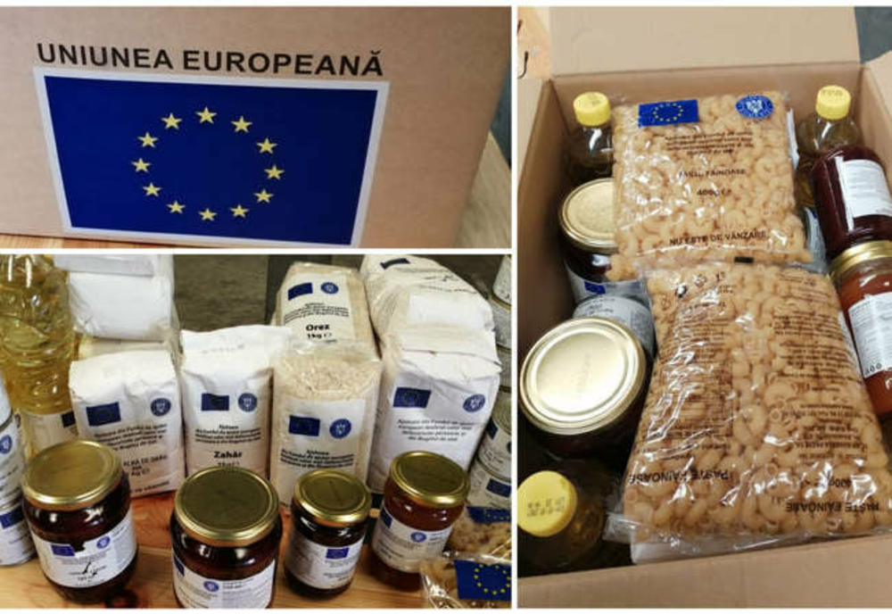 Giurgiu. Începe distribuirea pachetelor alimentare și de igienă de la UE