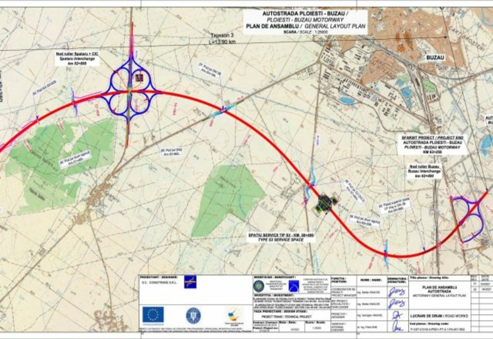 Despăgubiri de peste 40 de milioane de lei pentru exproprierea terenurilor pe unde se va construi tronsonul Ploiești-Buzău din Autostrada A7