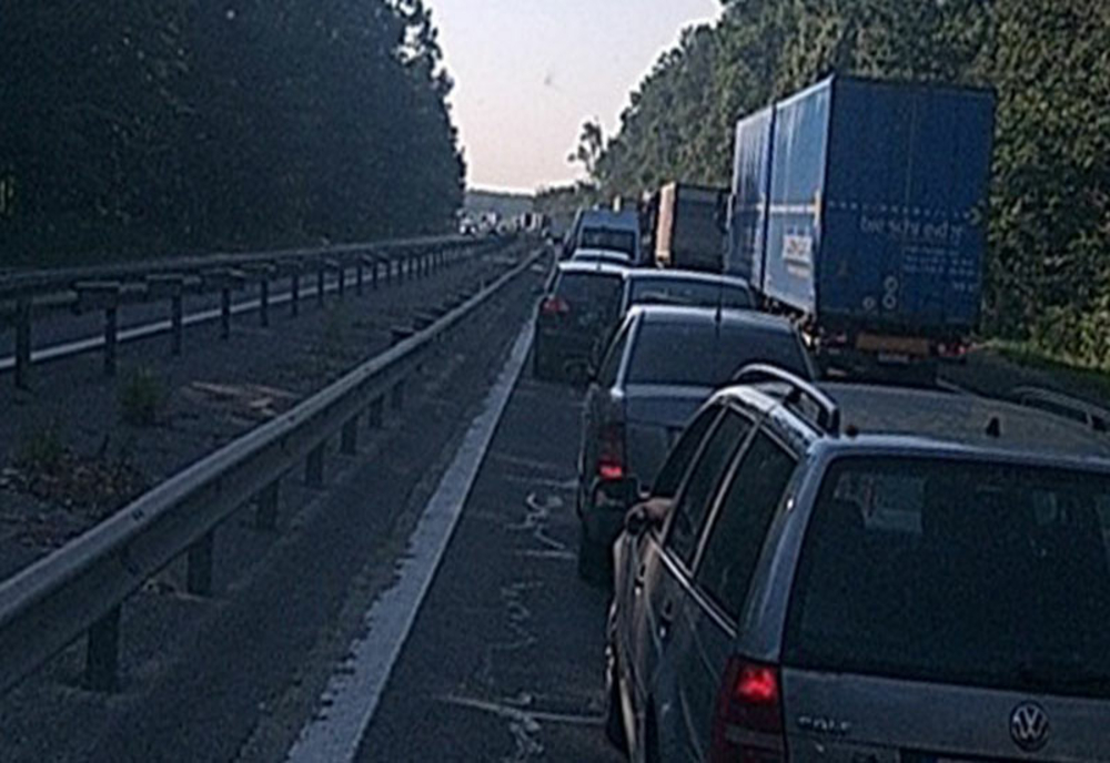 Trafic aglomerat luni dimineața pe Autostrada A1 București-Pitești