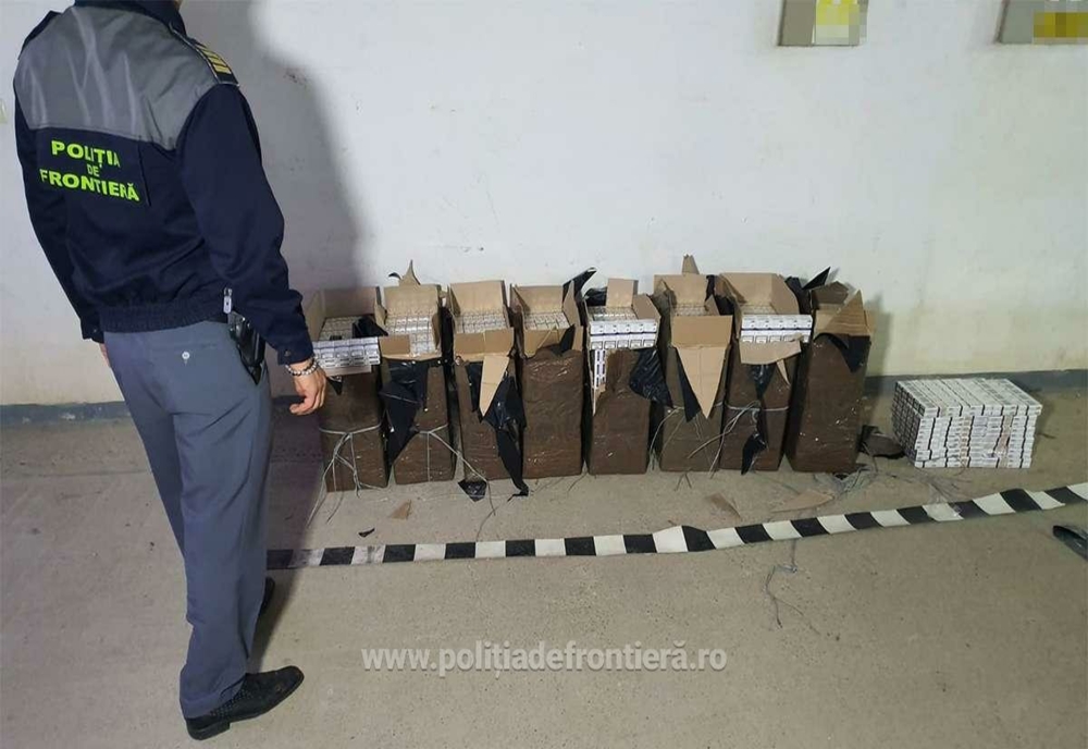 Aproximativ 4.500 de pachete de țigări depistate de polițiștii de frontieră din Maramureș și Satu Mare