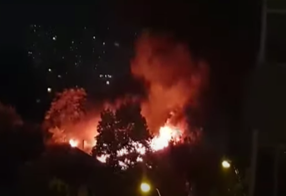 Incendiu puternic în Sectorul 3 al Capitalei
