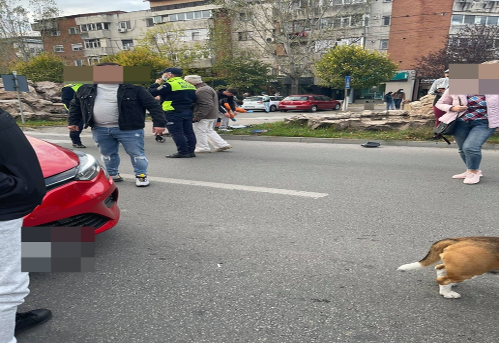 Accident în Slatina. Un copil de doi ani şi bunica sa, loviţi de o maşină