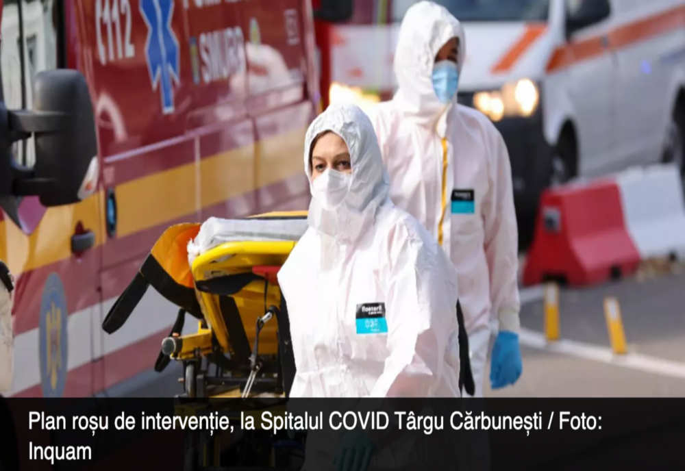 Plan roșu de intervenție, la Spitalul COVID Târgu Cărbunești: instalația de OXIGEN s-a stricat – pacienții, evacuați. Două DECESE, confirmate