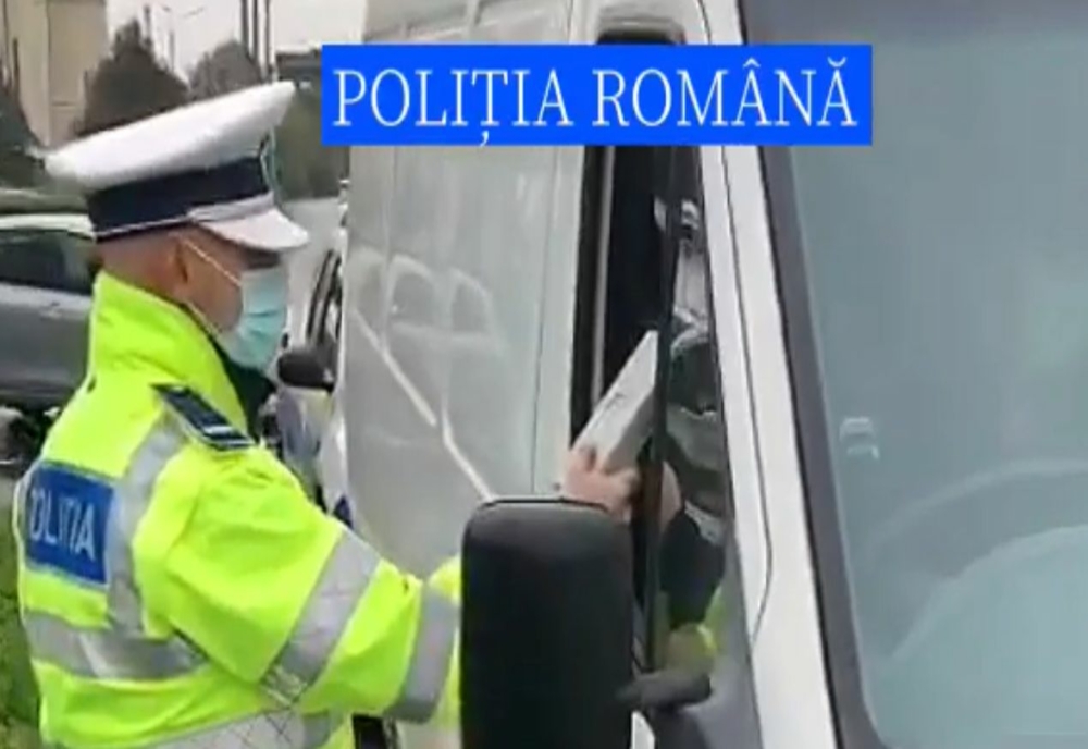 Şofer din Buzău, amendat de poliţiştii din Olt după ce a fost prins cu magnetul pe tahograf