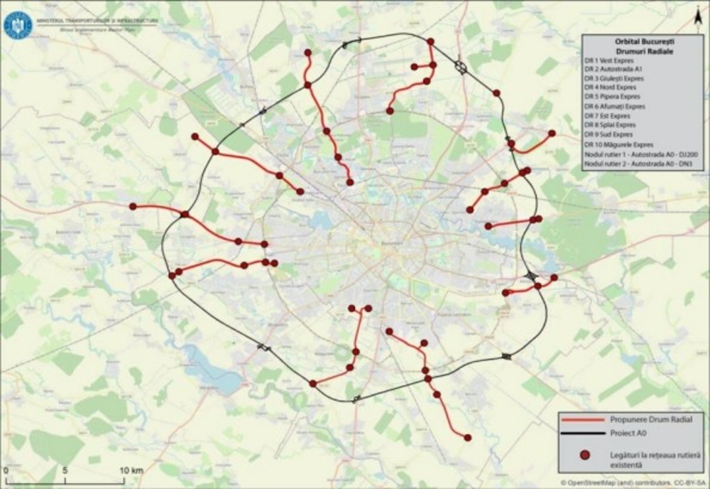 Județul Ilfov va fi conectat cu Bucureștiul printr-o rețea de aproape 100 de kilometri noi de drum