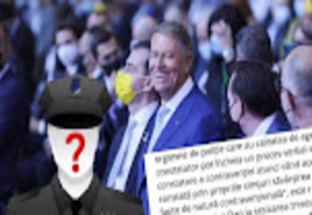 Sindicatul Europol: Ajutaţi-ne să găsim un poliţist care să îl sancţioneze pe preşedintele Klaus Iohanis pentru că a fost surprins fără mască