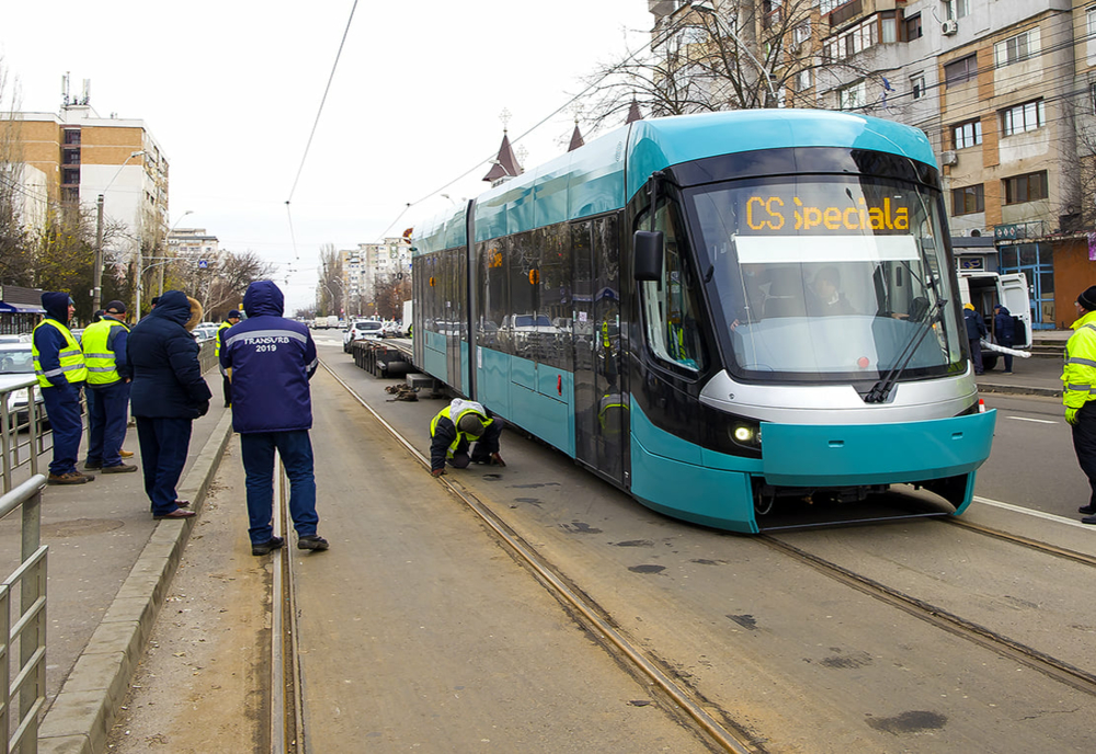 A fost livrat și cel de-al optulea tramvai fabricat în România destinat transportului public din Galați