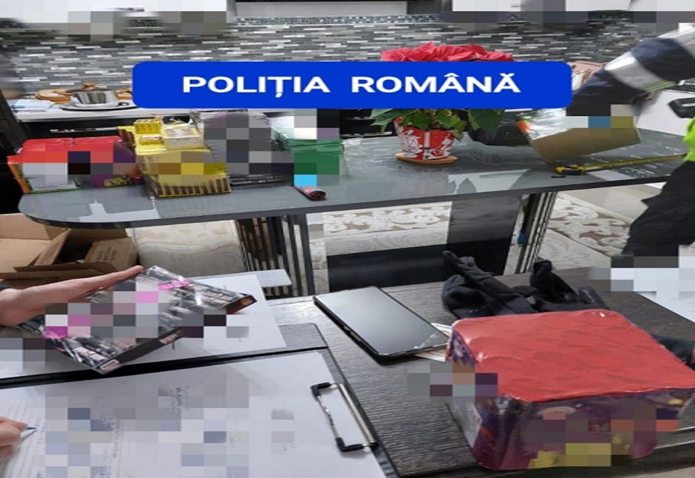 180 kilograme de articole pirotehnice, descoperite de polițiștii din Popești-Leordeni