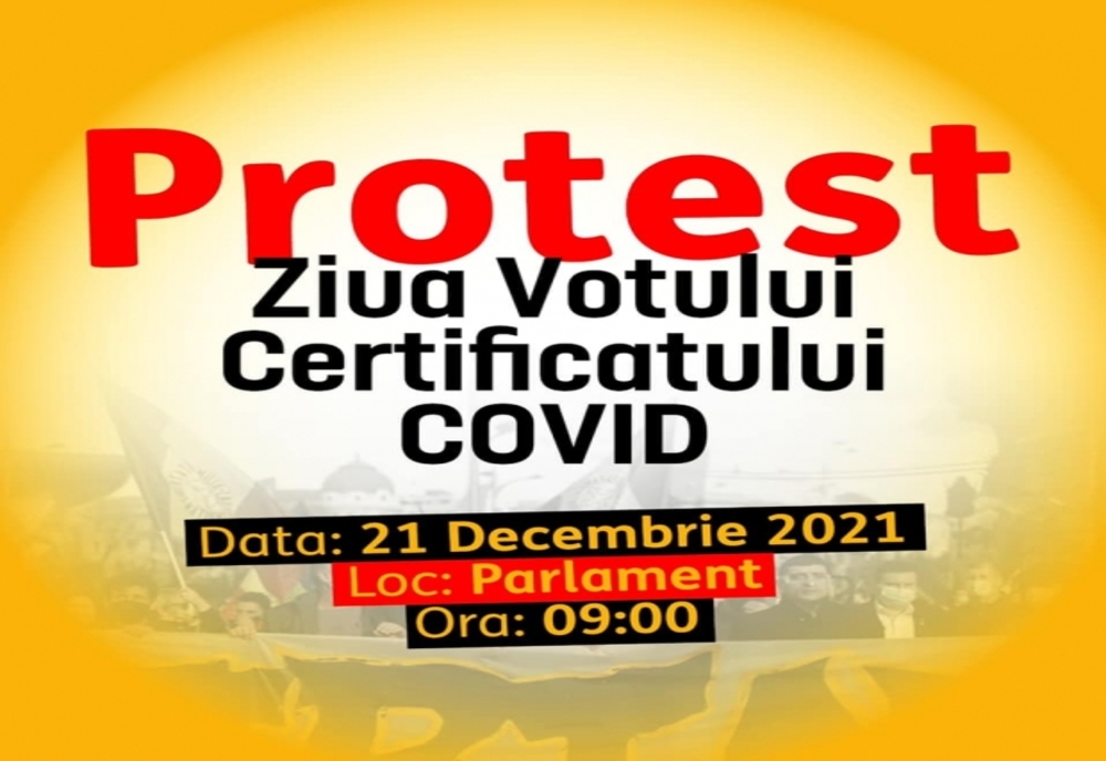 AUR organizează un protest masiv în Bucuresti impotriva certificatului verde la locul de muncă