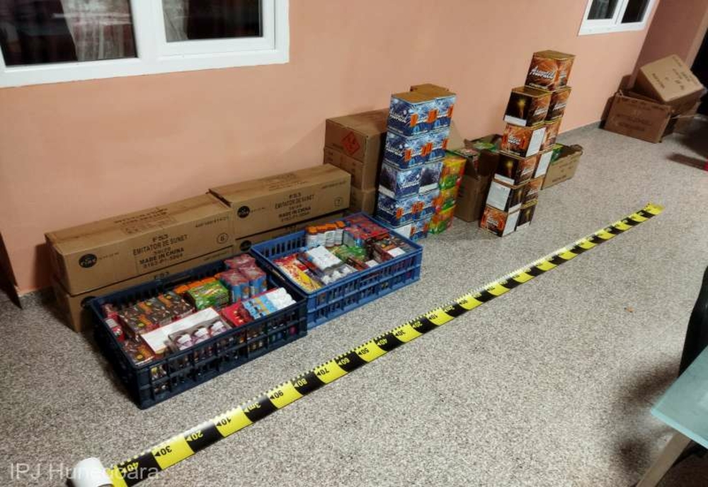 Hunedoara: Poliţiştii au confiscat 750 de kilograme de materiale pirotehnice