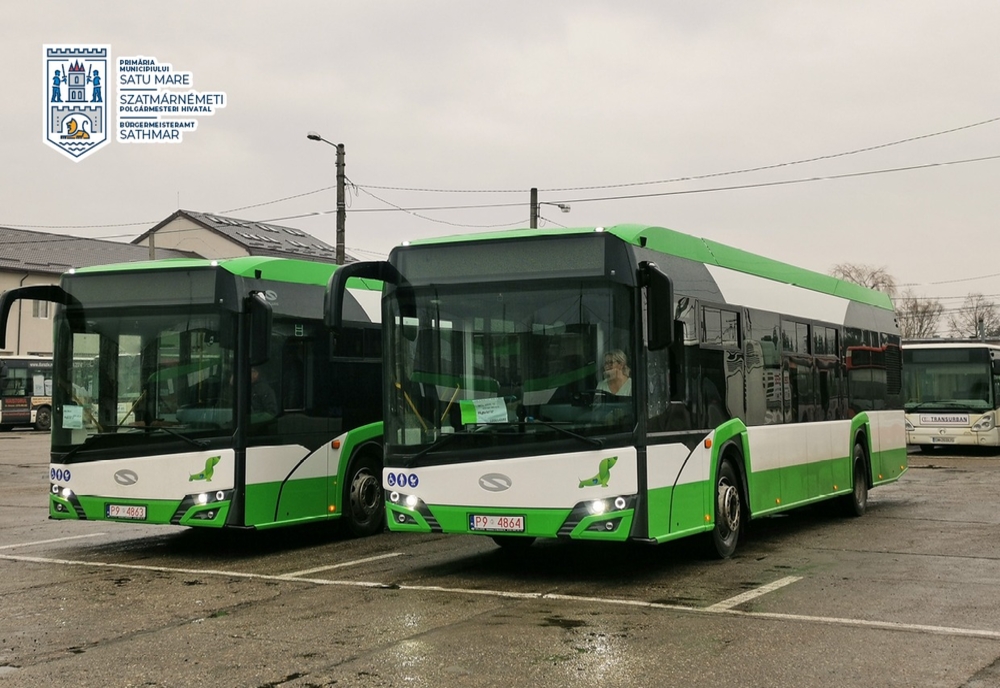 Alte două autobuze hibride au ajuns la Satu Mare (FOTO)