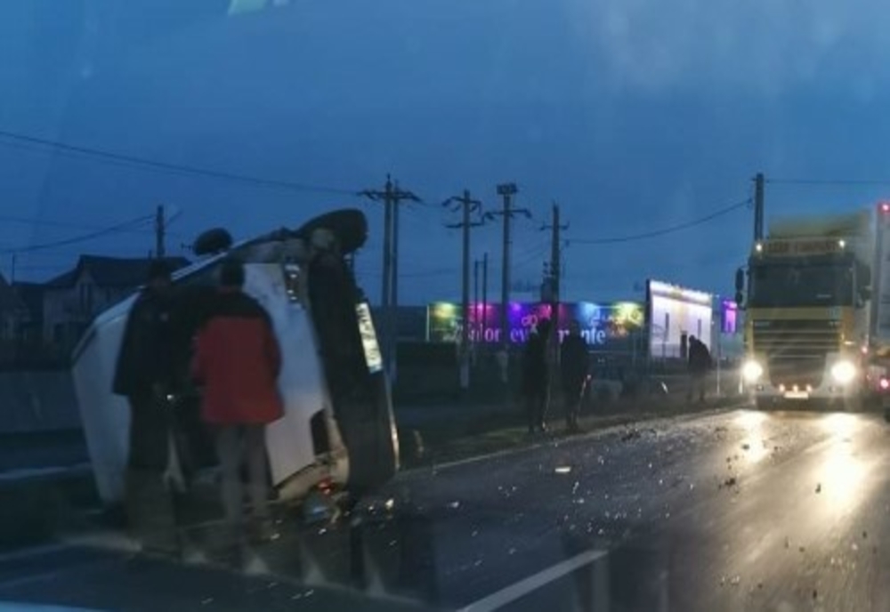 Accident pe DN25, în localitatea Șerbeștii Vechi