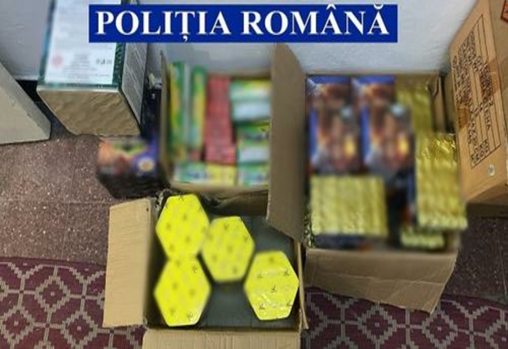 550 de kilograme de articole pirotehnice, confiscate de poliţiştii prahoveni