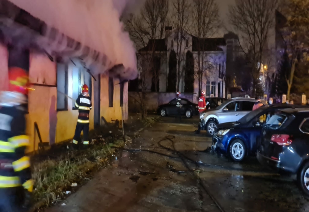Slatina: Anchetă în urma incendiului de noaptea trecută