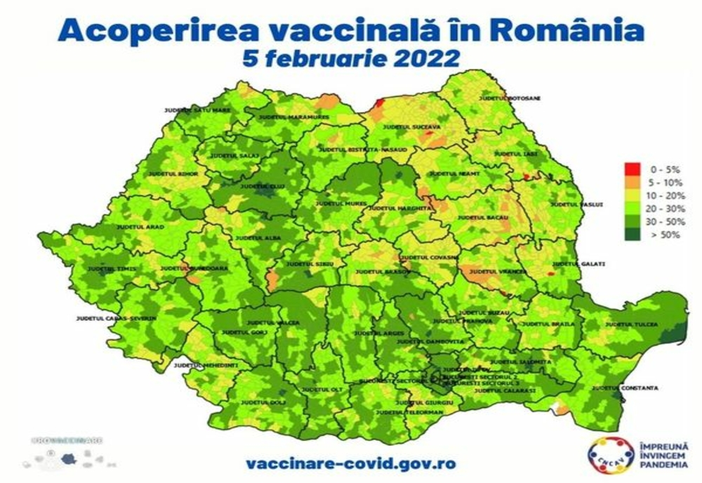 Două comune din Timiș, printre localitățile cu cea mai mare rată de vaccinare anti Covid din țară