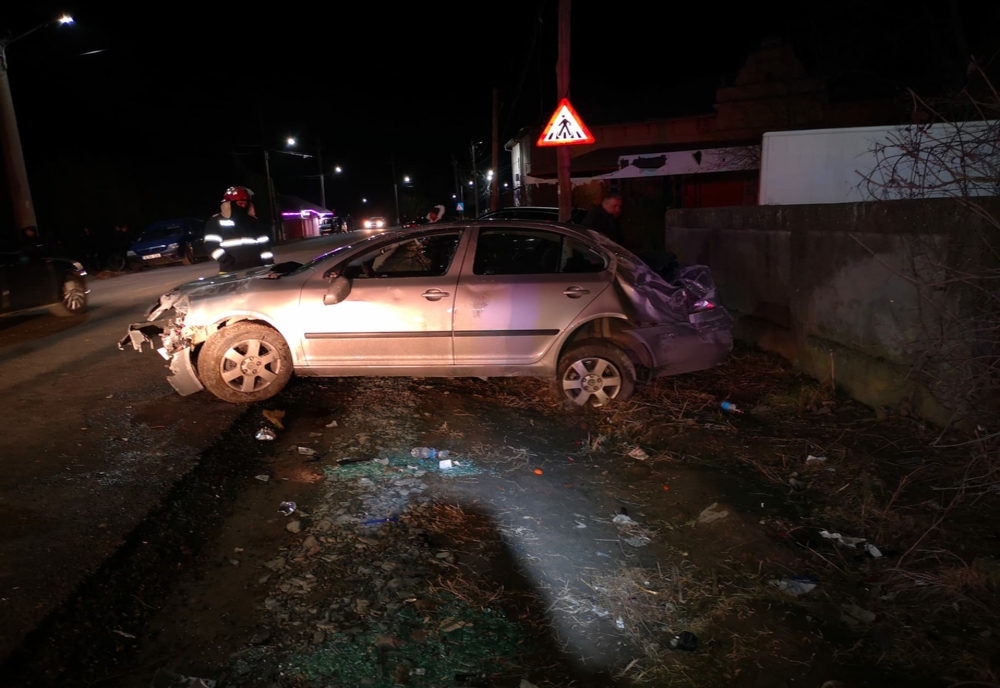 Accident rutier la Bărcănești. O persoană rănită