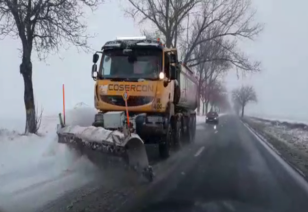  VIDEO  DRDP Constanța a scos utilajele de iarnă pe drumuri naționale și autostrăzi