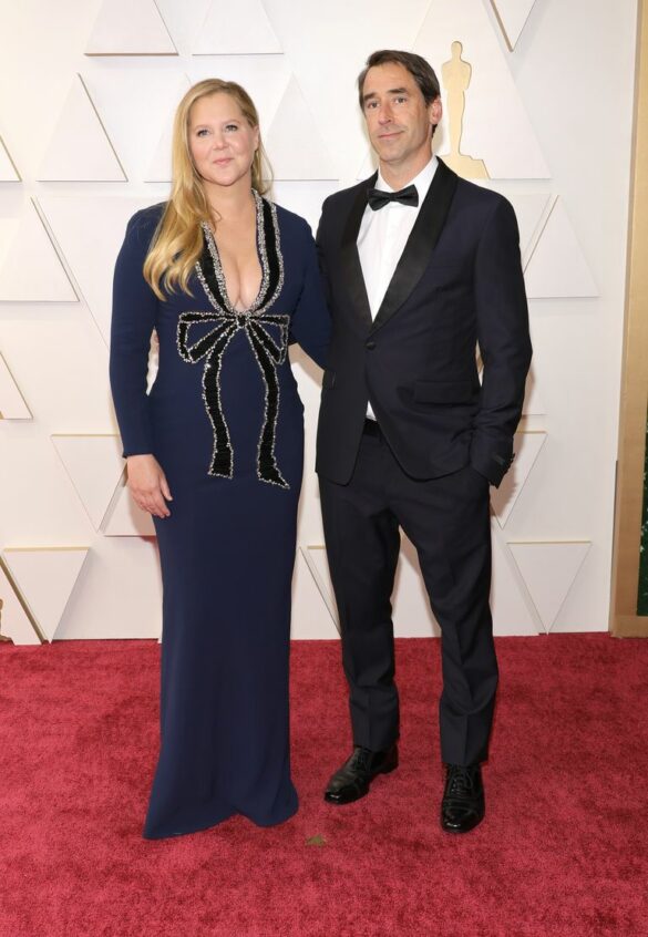 Amy Schumer și Chris Fischer în Oscar de la Renta.