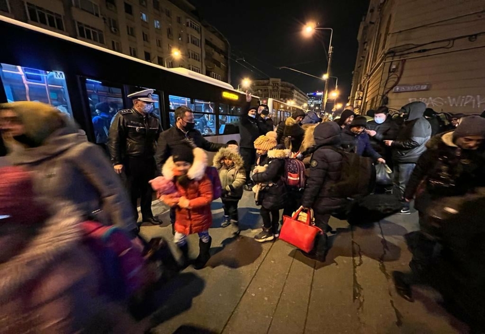 Tren cu refugiaţi din Ucraina, ajunşi cu bine la Bucureşti