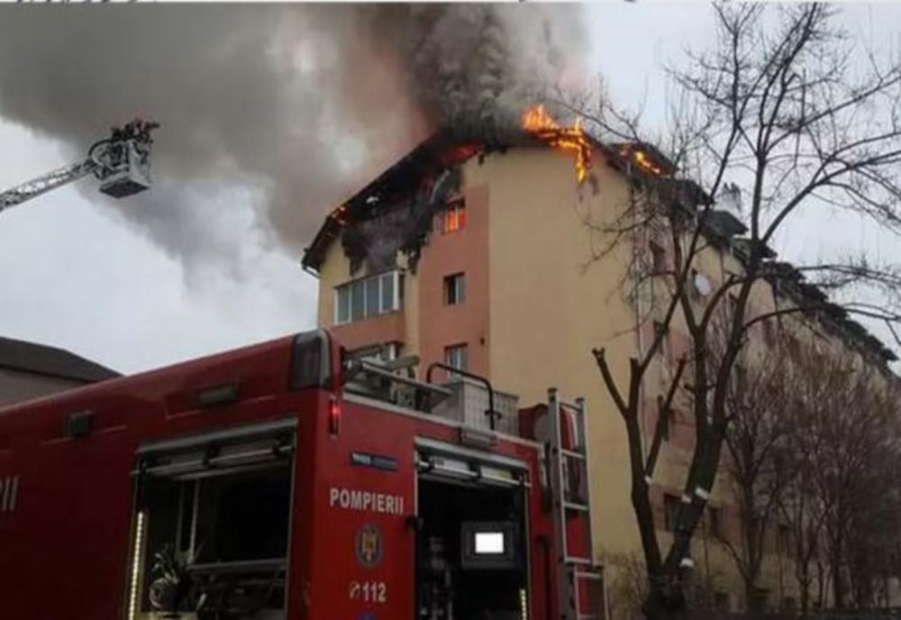 15 camere disponibile la Liceul Azur pentru locatarii blocului afectat de incendiu din Timișoara