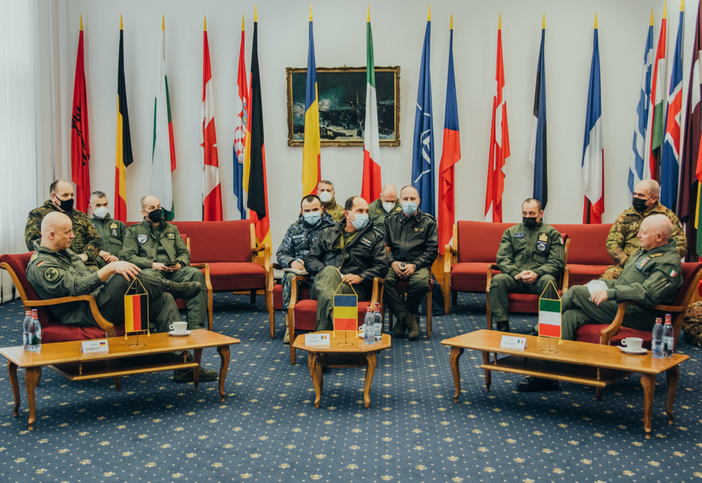 Șefii forțelor aeriene din Germania, Italia și România, întâlnire informală la Baza Aeriană Mihail Kogălniceanu