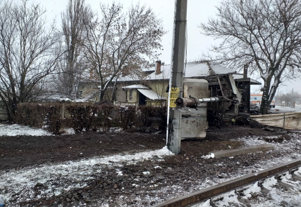 Video: Accident feroviar la Baldovinești